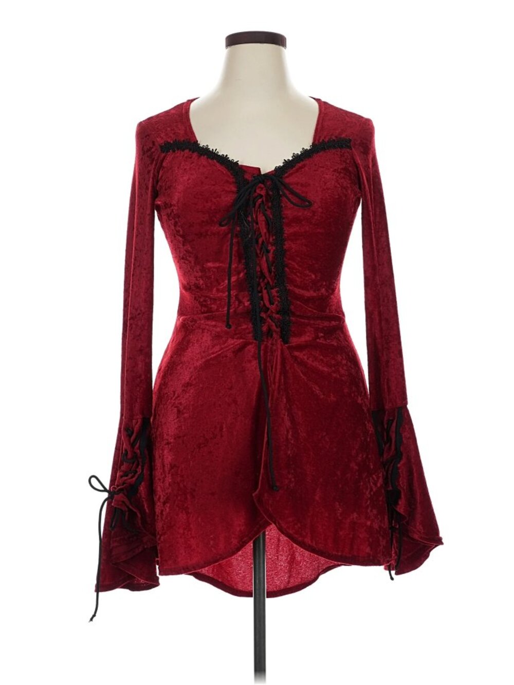 HOT TOPIC Crushed Velvet Tunic XL Y2K VINTAGE RARE ROMANTIC WHIMSICAL GOTH PUNK